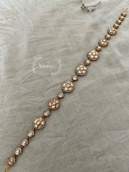 Rubi Victorian Gold Plated Kundan Sheesh Patti By Ranibaug