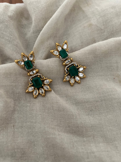 Rudra Victorian Polki Drop Earrings By Ranibaug | Wedding Collection 2026