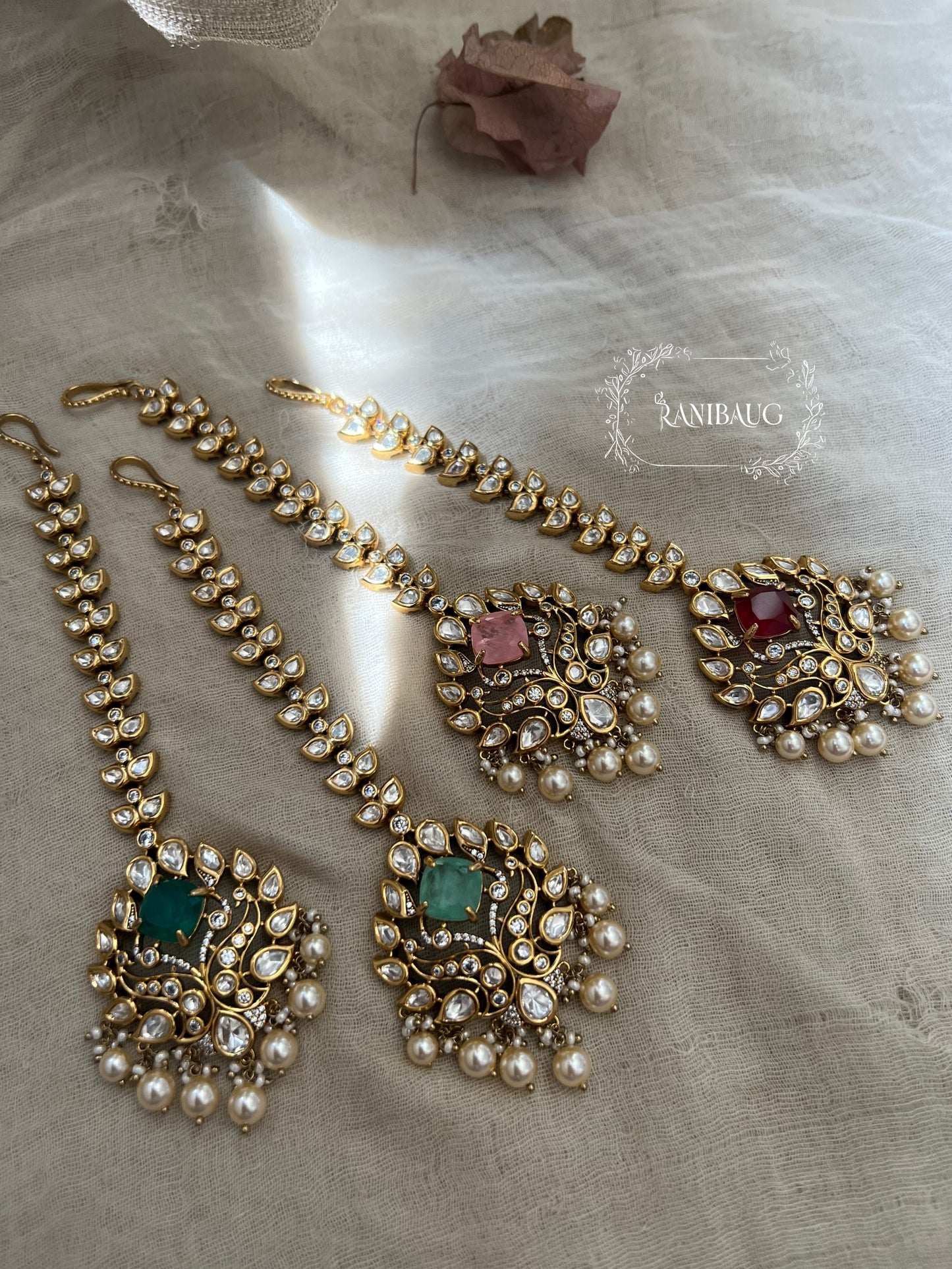 Ruhani Indian Trendy Premium Quality Finish Kundan Maang Tikka By Ranibaug