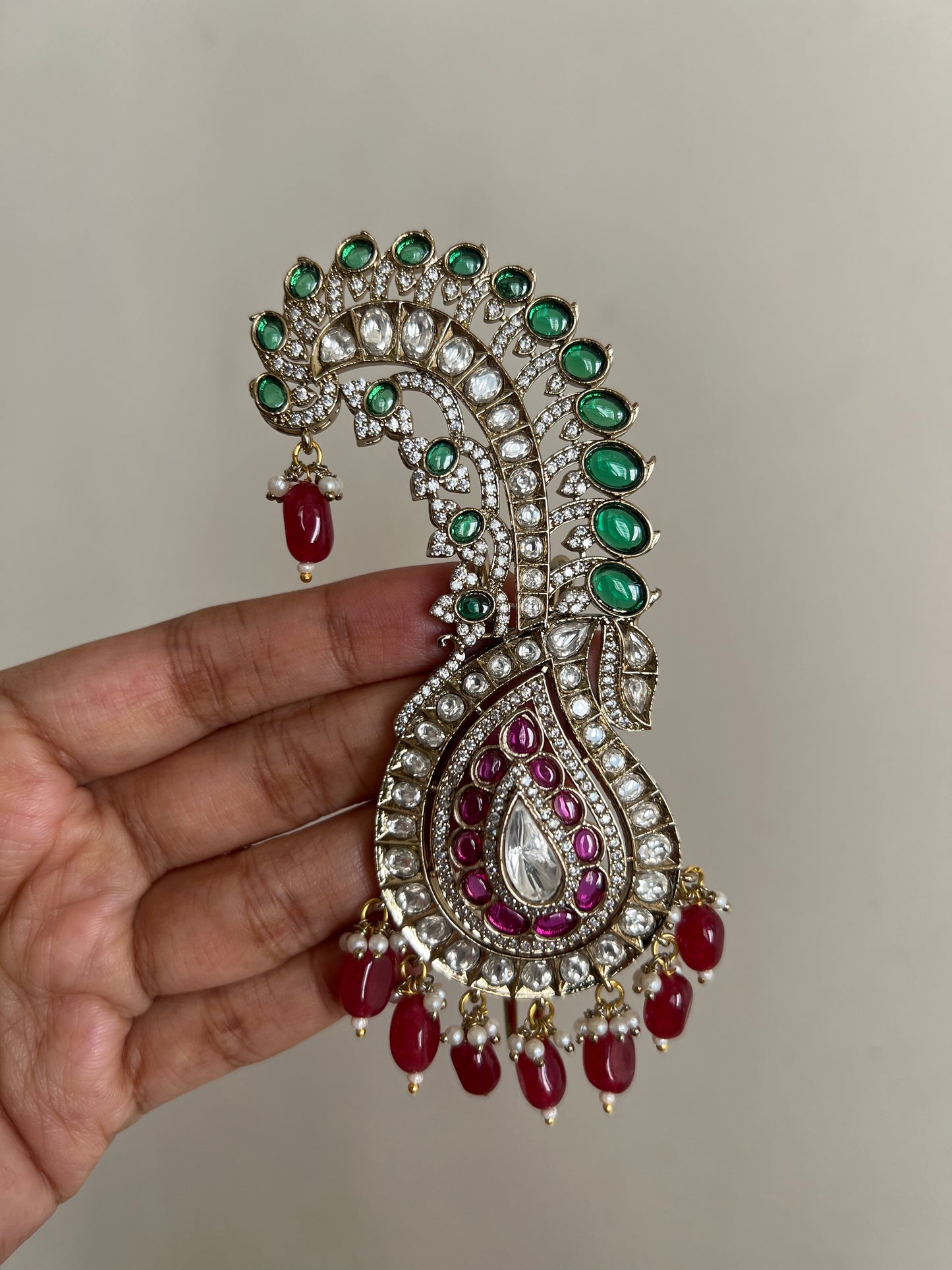 Sahej Polki Statement Kalgi For Groom By Ranibaug | Wedding Accessories For Dulha