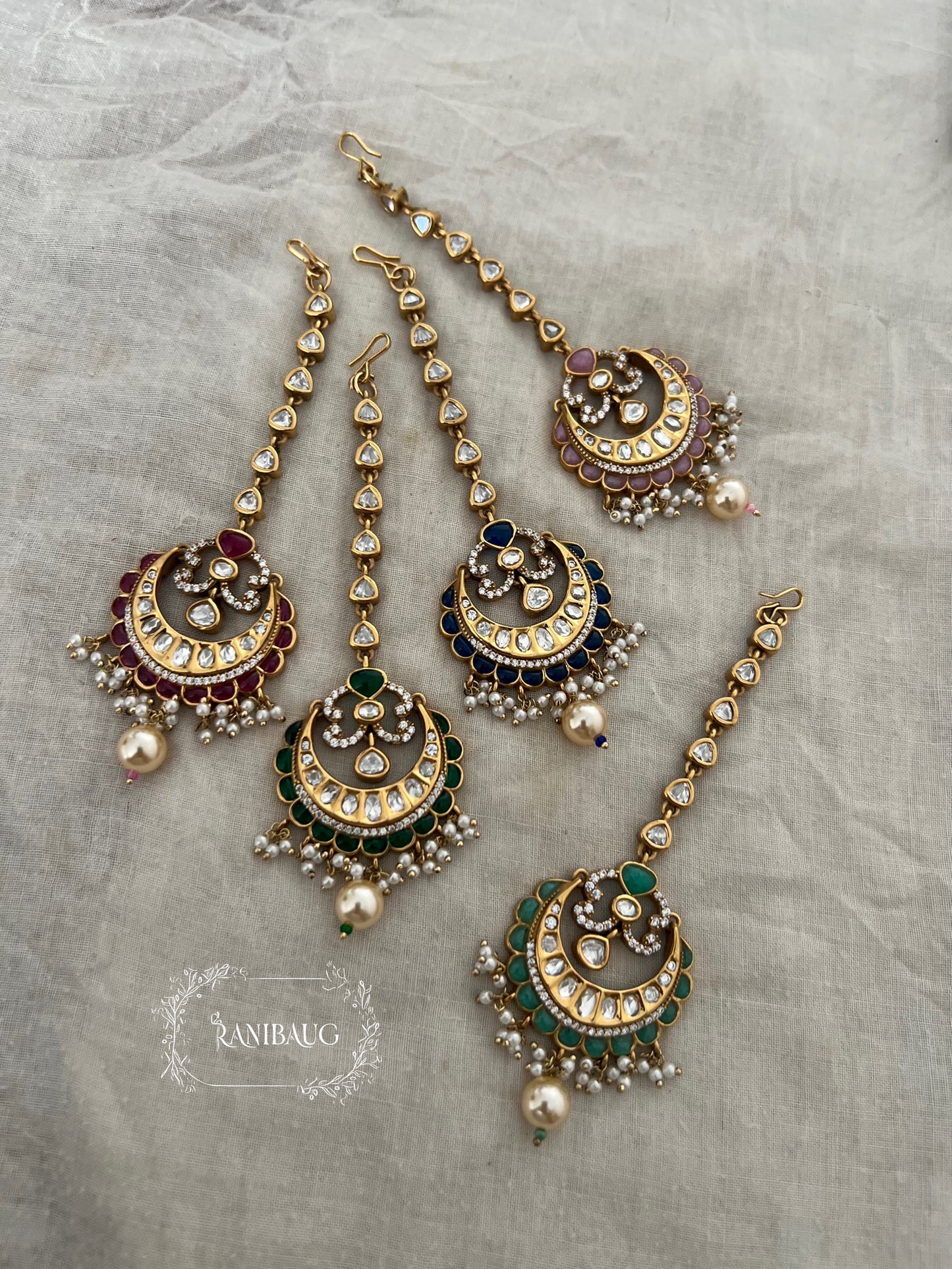 Sakshi Heritage Gold Temple Maang Tikka By Ranibaug