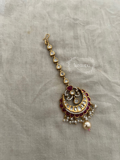 Sakshi Heritage Gold Temple Maang Tikka By Ranibaug