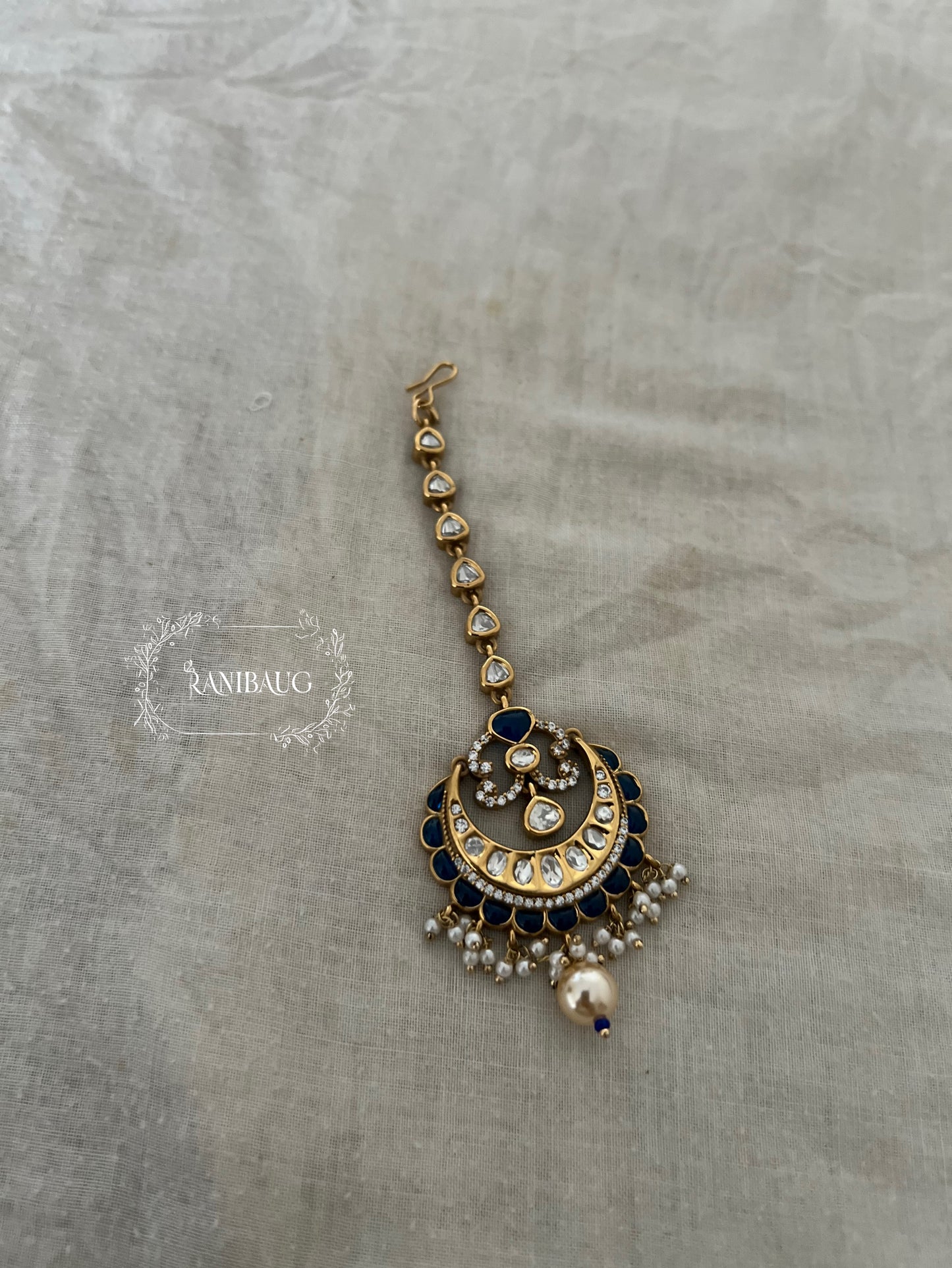 Sakshi Heritage Gold Temple Maang Tikka By Ranibaug