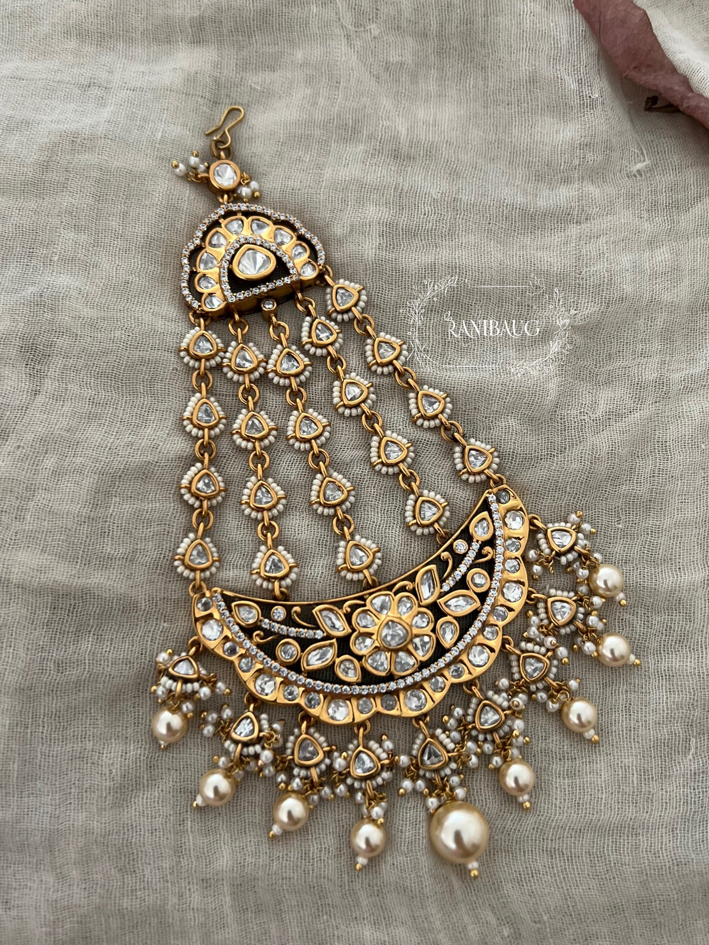 Samaira Sheesh Kundan Pearl Vintage Passa By Ranibaug