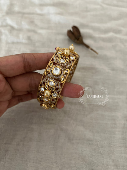 Samiksha Traditional Polki Kundan Bangles Gold By Ranibaug