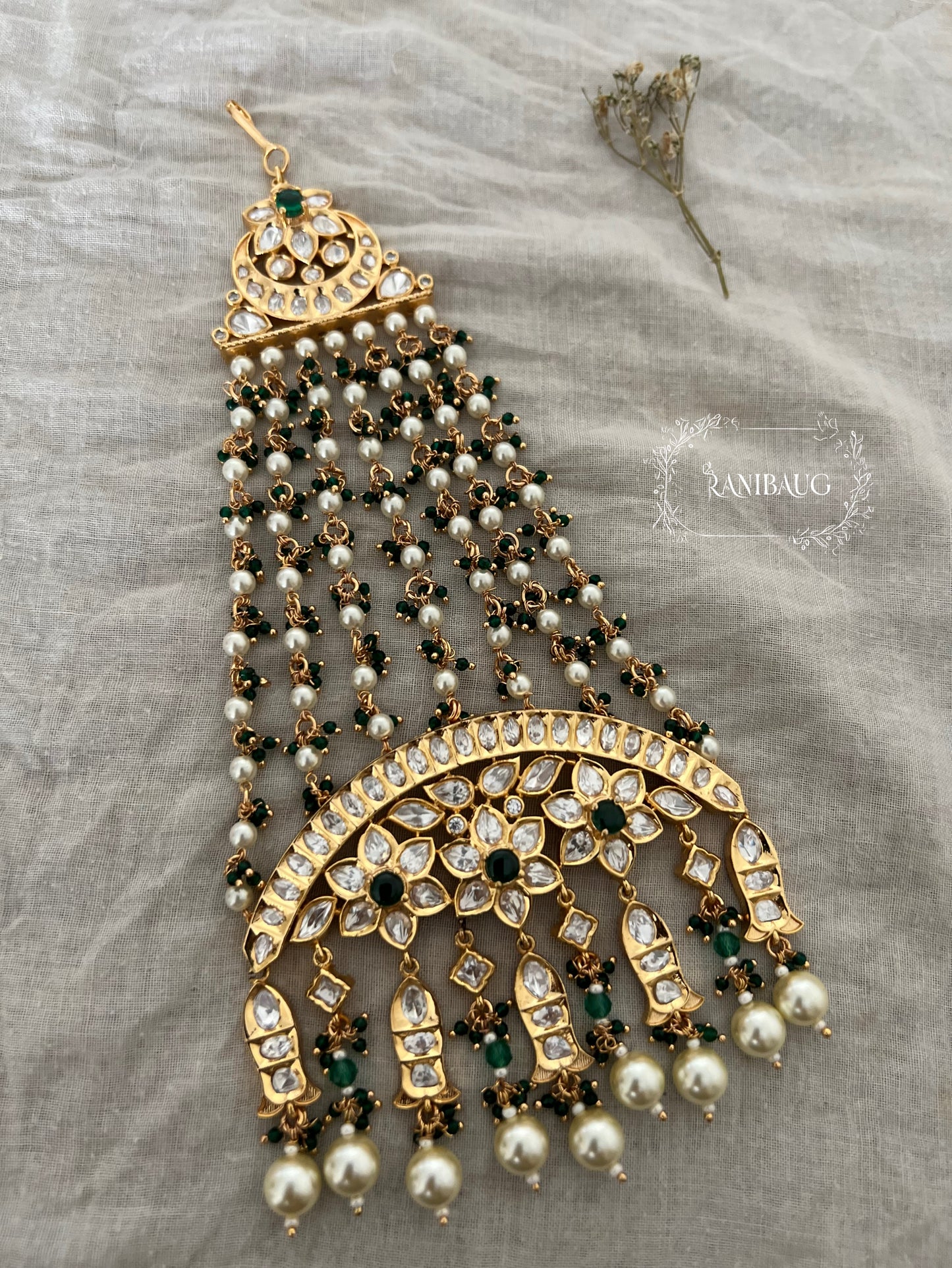 Sanika Traditional Gold Floral Design Passa By Ranibaug