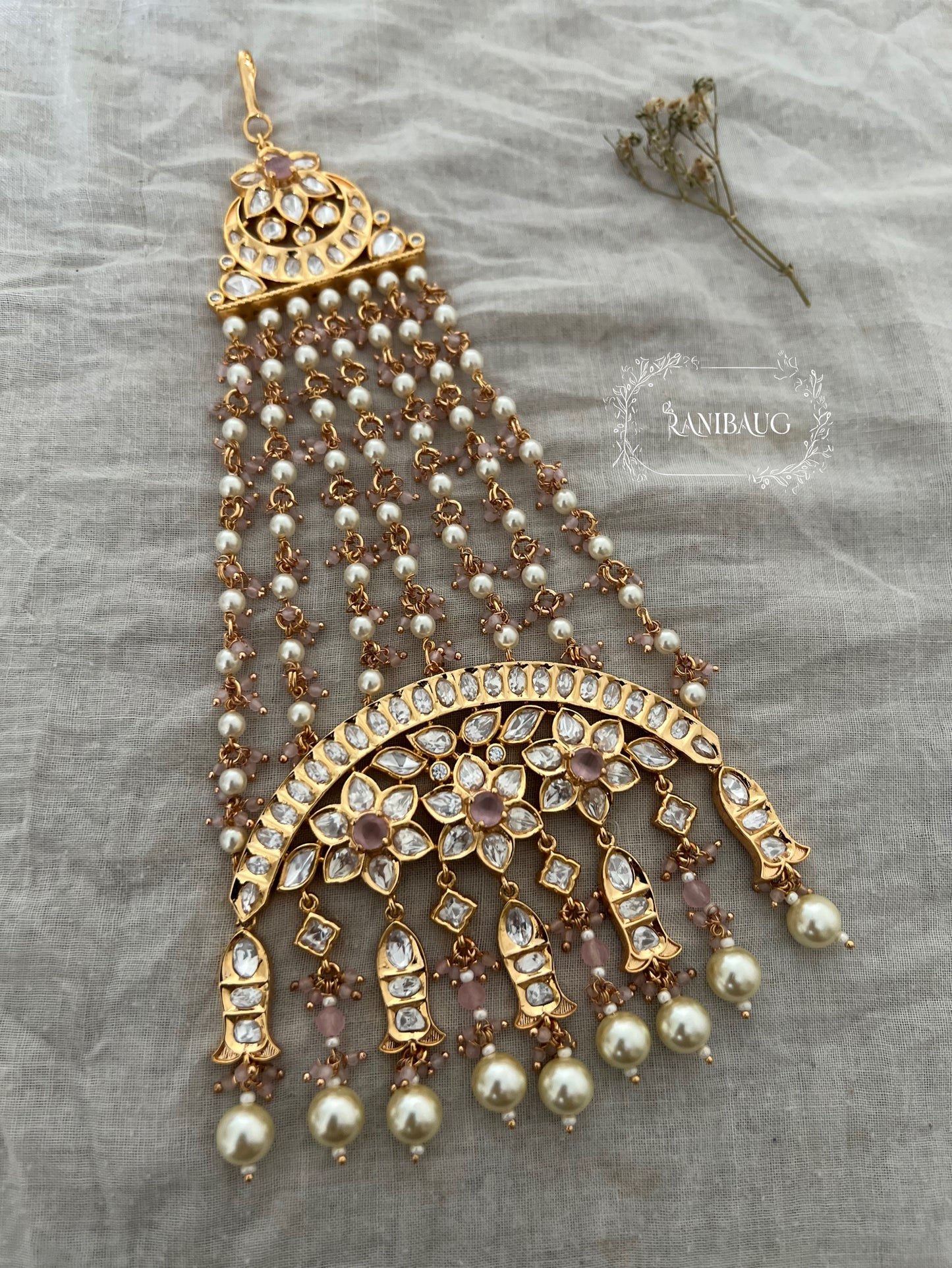 Sanika Traditional Gold Floral Design Passa By Ranibaug