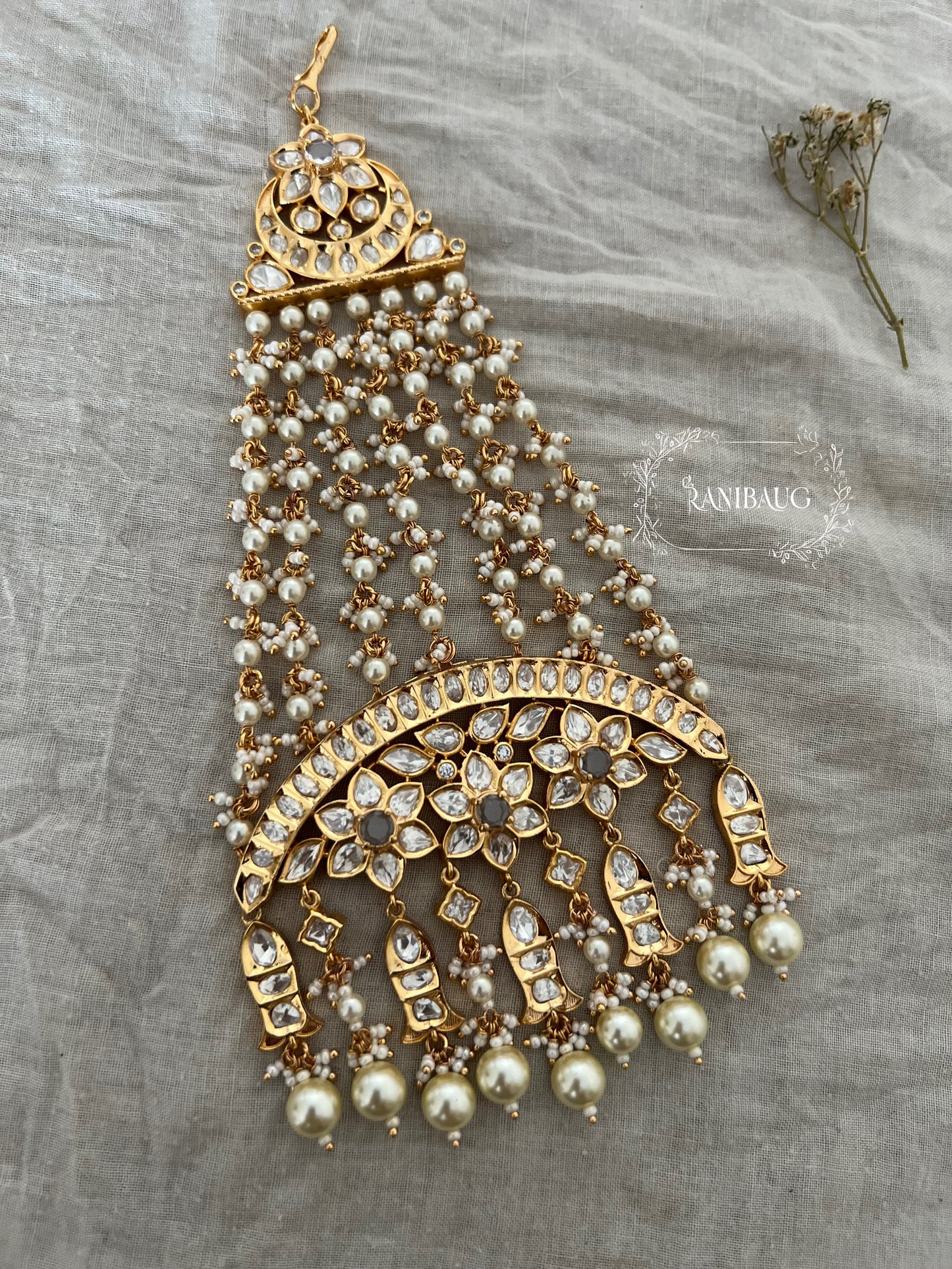 Sanika Traditional Gold Floral Design Passa By Ranibaug