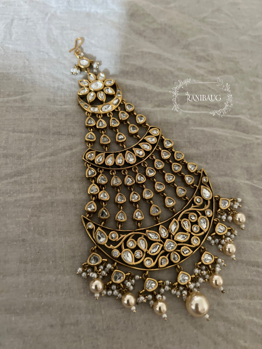 Sara Gold Plated Kundan Passa For Women By Ranibaug