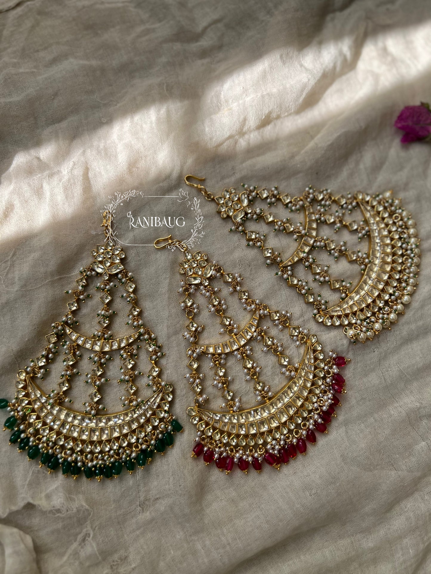 Sasha Traditional Gold Plated Kundan Studded Passa By Ranibaug