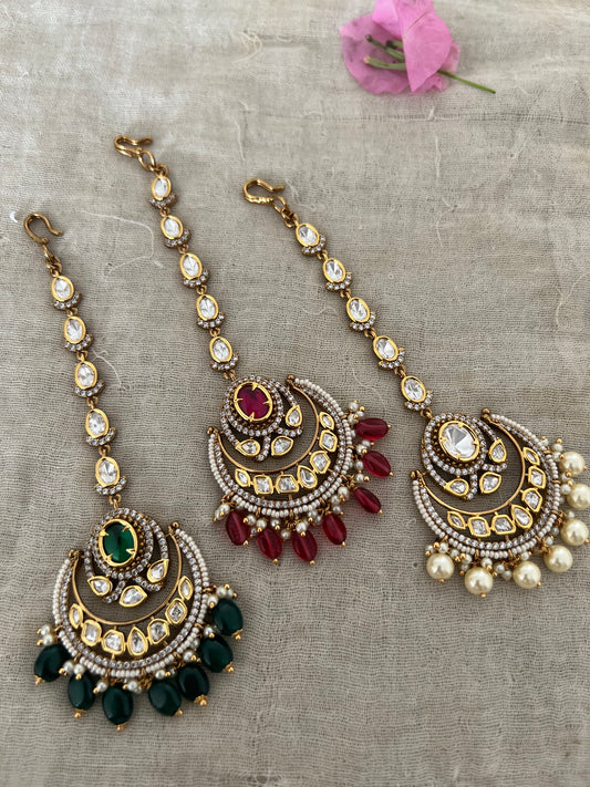 Sejal Premium Gold Plated Maang Tikka By Ranibaug