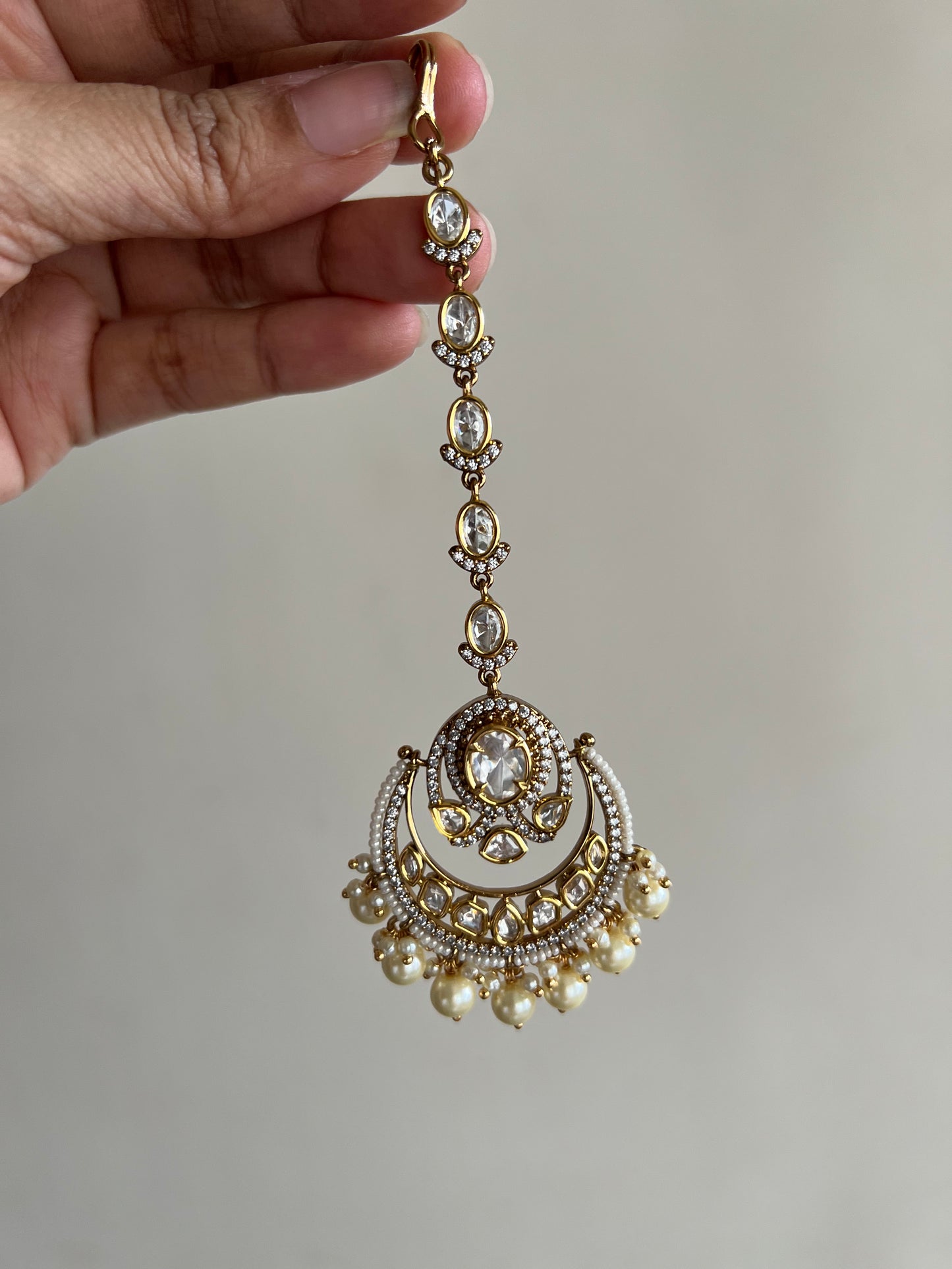Sejal Premium Gold Plated Maang Tikka By Ranibaug