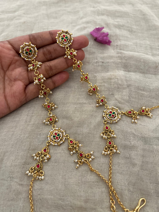 Shashi Heritage Gold Intricate Hathphool | Ranibaug