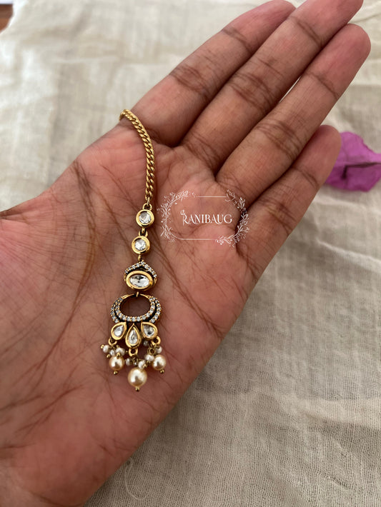 Shivani Minimal Victorian Mangtika By Ranibaug