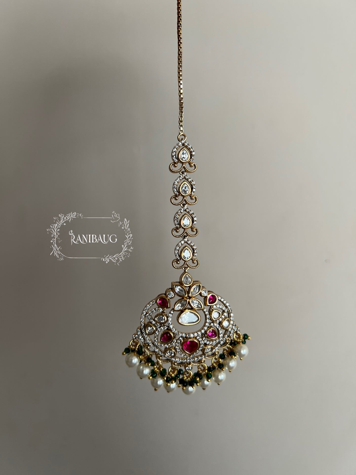 Shravya Victorian Finish Kundan Maangtika By Ranibaug | Latest Maangtika Collection 2026