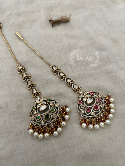 Shravya Victorian Finish Kundan Maangtika By Ranibaug | Latest Maangtika Collection 2026