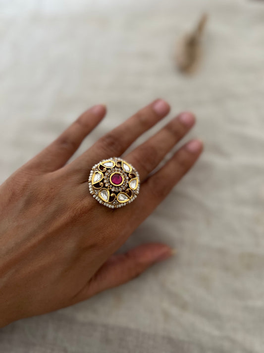 Shreshta Polki Kundan Traditional Rich in Premium Gold Plating By Ranibaug