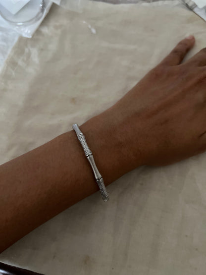 Silver Laurel Diamond Bracelet By Ranibaug