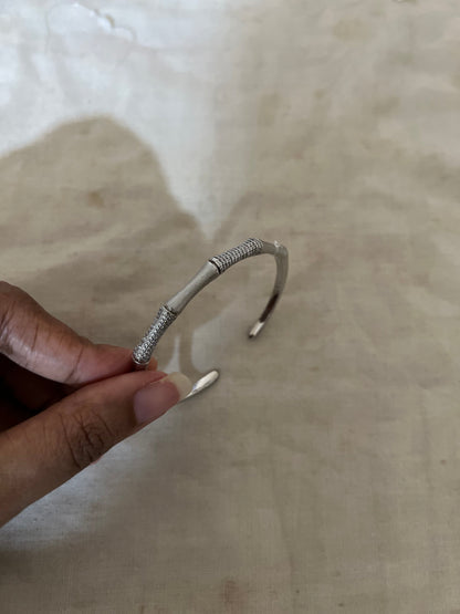 Silver Laurel Diamond Bracelet By Ranibaug
