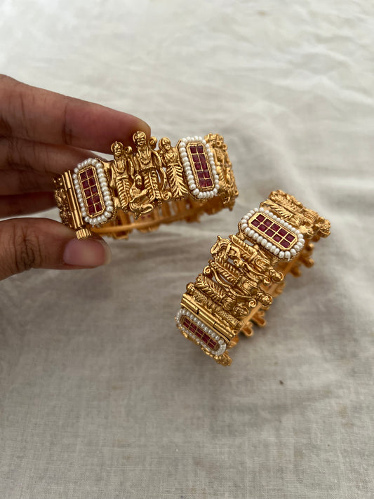 Sita Ram Gold Kangan For Women By Ranibaug | Indian God Design Bangle Hindu Inspired