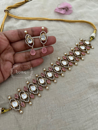 Sreeja Victorian Antique Polki Choker Set By Ranibaug