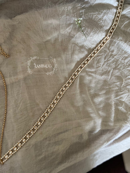 Sridevi Lusturous Pearls Festive Kamarbandh By Ranibaug