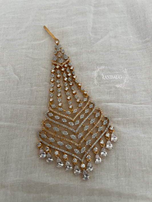 Suhana Gold Tone Diamond Hair Passa Jewellery By Ranibaug