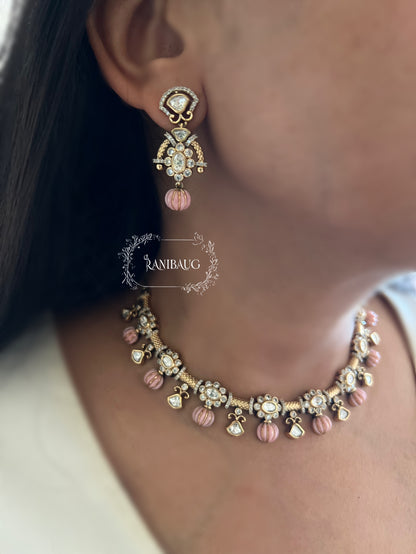 Suhana Victorian Necklace Jewllery Set For Saree By Ranibaug