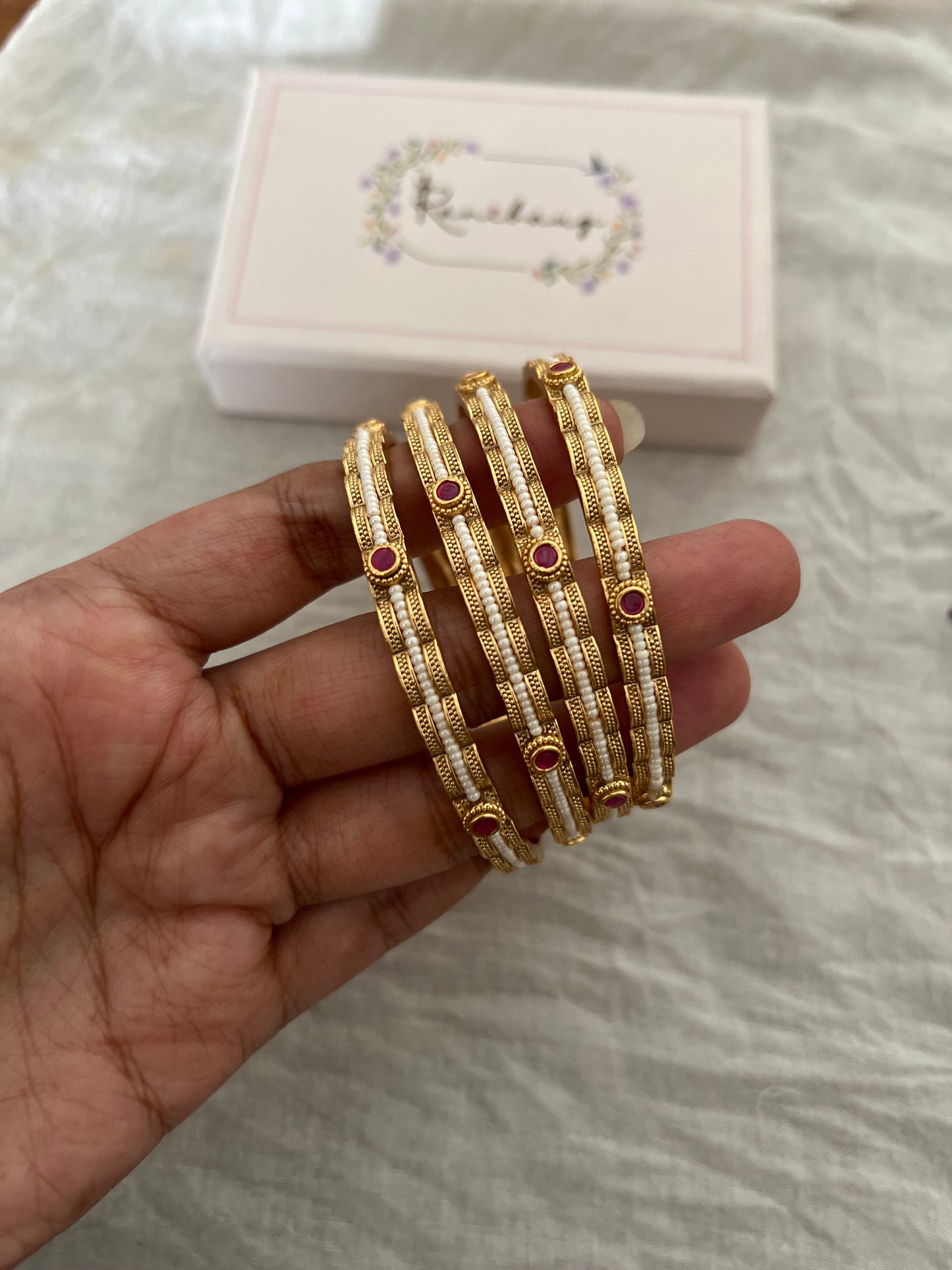Sulekha Gold Bangles For Women By Ranibaug