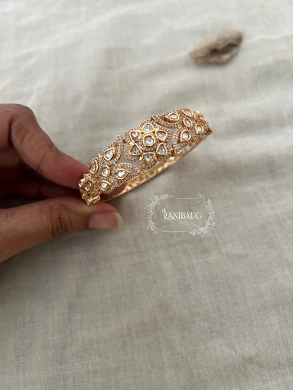 Tanisha Gold Kundan Beaded Bracelets From India By Ranibaug | Red Green White Indian Wedding Bracelets In Rich Gold Finish Antique Gold Tone