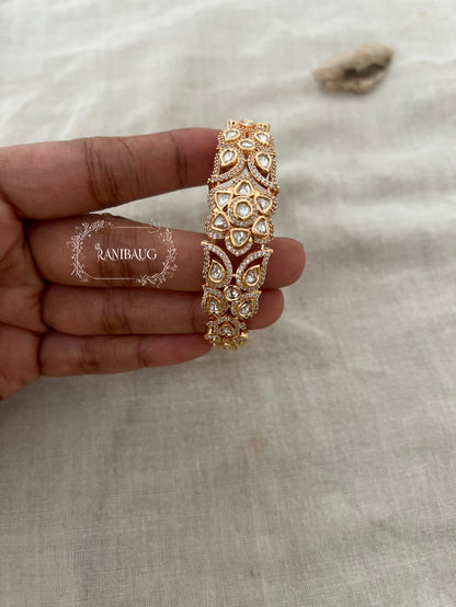 Tanisha Gold Kundan Beaded Bracelets From India By Ranibaug | Red Green White Indian Wedding Bracelets In Rich Gold Finish Antique Gold Tone