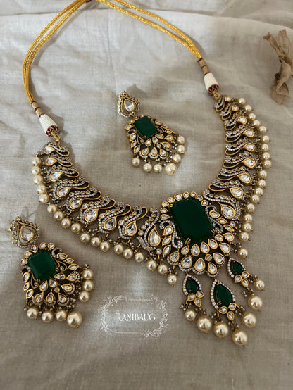 Tanishka Gold Plated Pearl Bridal Jewelry Set By Ranibaug | Festive Wedding Season Trending Jewellery