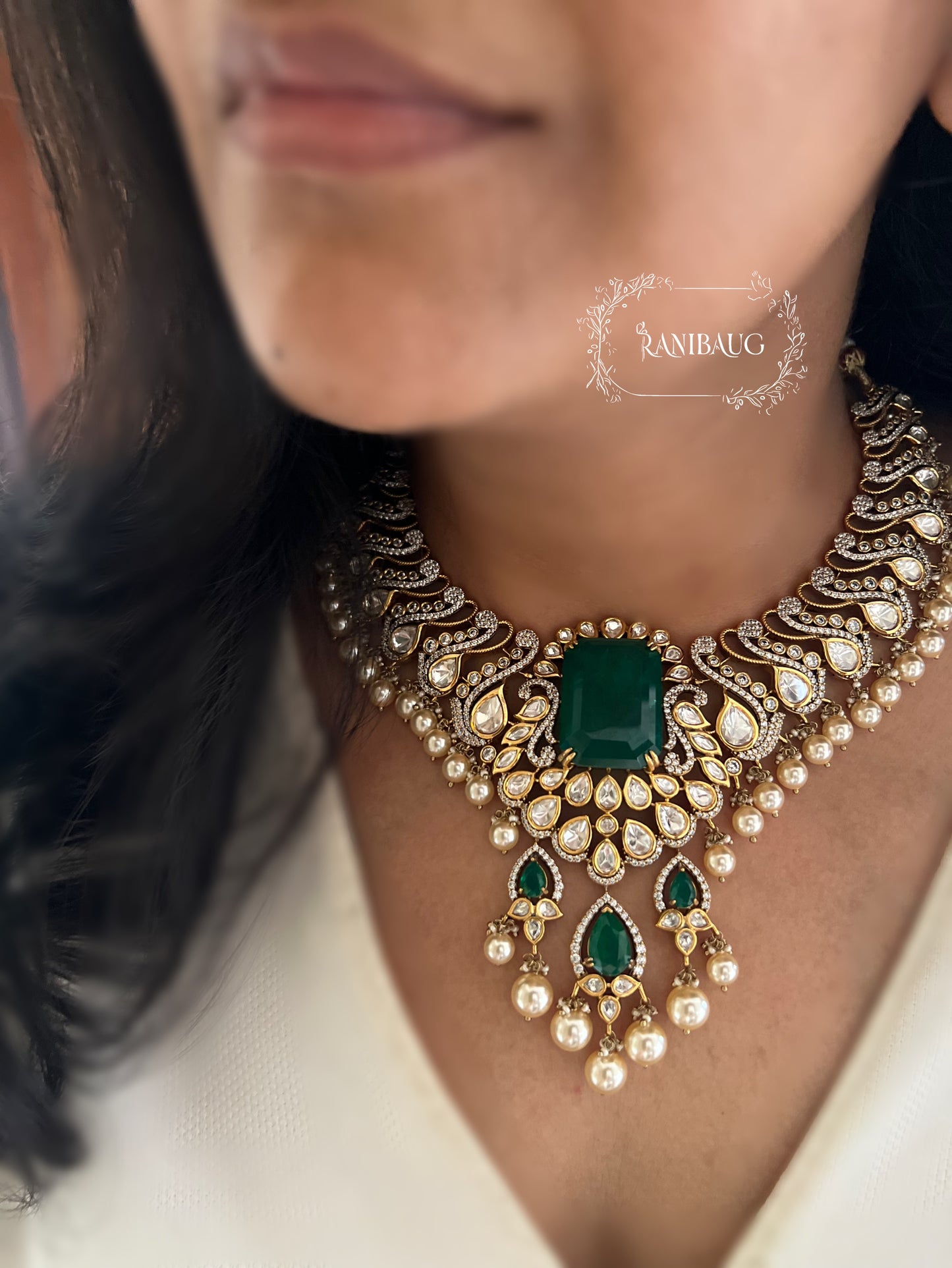Tanishka Gold Plated Pearl Bridal Jewelry Set By Ranibaug | Festive Wedding Season Trending Jewellery