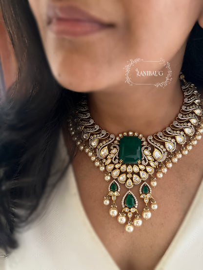 Tanishka Gold Plated Pearl Bridal Jewelry Set By Ranibaug | Festive Wedding Season Trending Jewellery