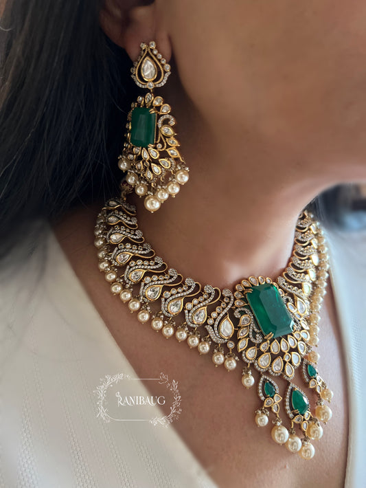 Tanishka Gold Plated Pearl Bridal Jewelry Set By Ranibaug | Festive Wedding Season Trending Jewellery 2025