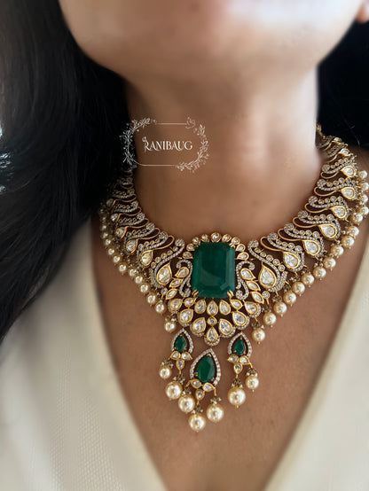 Tanishka Gold Plated Pearl Bridal Jewelry Set By Ranibaug | Festive Wedding Season Trending Jewellery