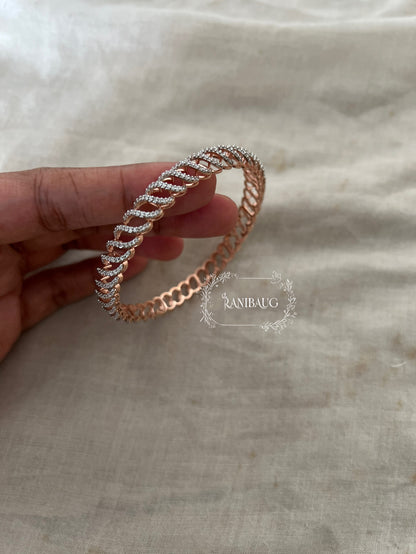 Tasha Infinity Diamond Bracelet In Gold And Silver By Ranibaug