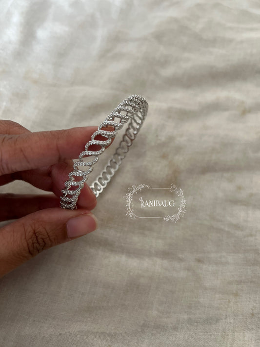 Tasha Infinity Diamond Bracelet In Gold And Silver By Ranibaug