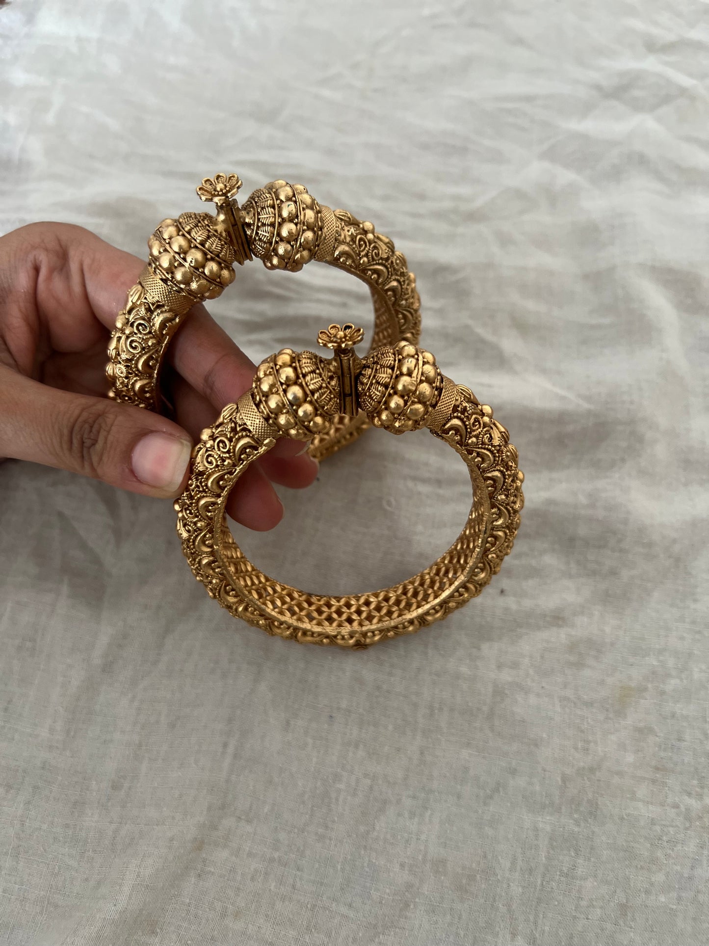 Tejal Hand Bangles Gold Plated Kada By Ranibaug