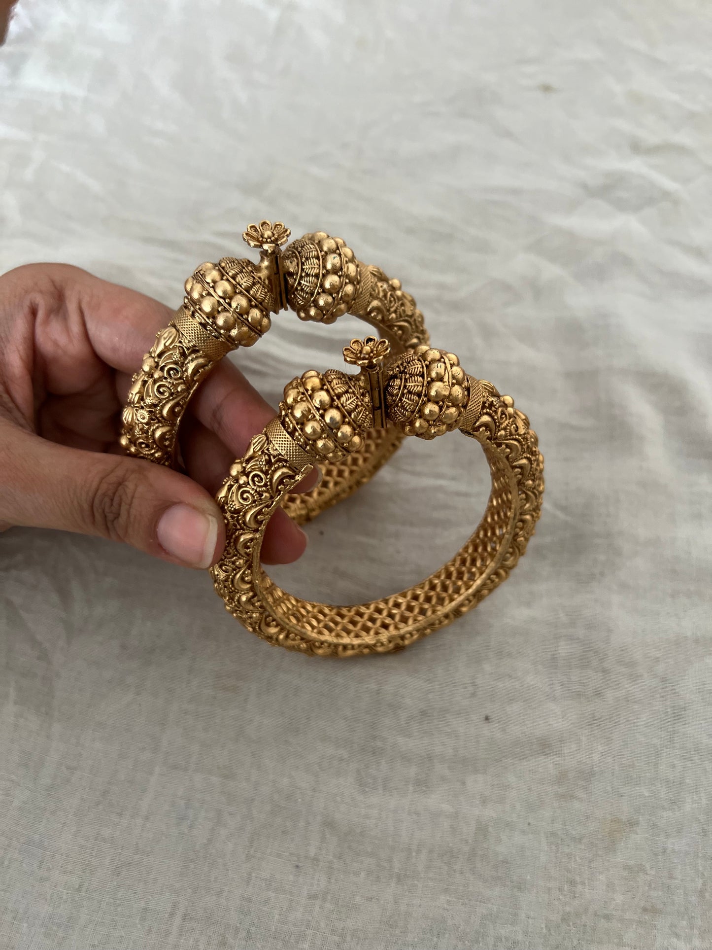 Tejal Hand Bangles Gold Plated Kada By Ranibaug