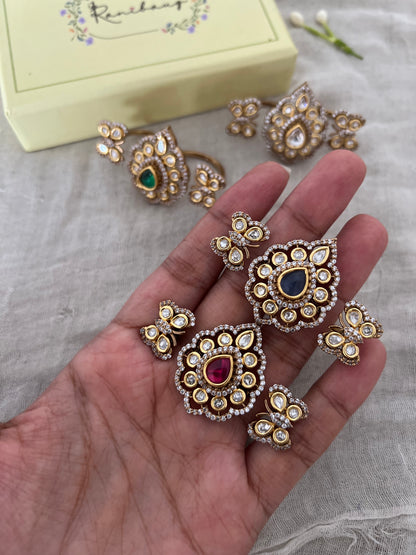 Titli Butterfly Inspired Unique 2 Finger Teardrop Motif Ring Victorian Finish By Ranibaug