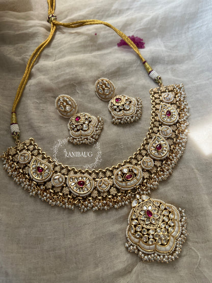 Tulsi Traditional Indian Big Necklace Jewellery Set By Ranibaug | Wedding 2026