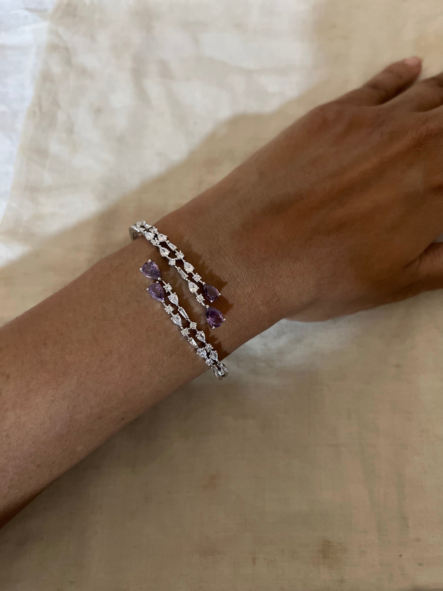 Twilight Dew Diamond Bracelet By Ranibaug