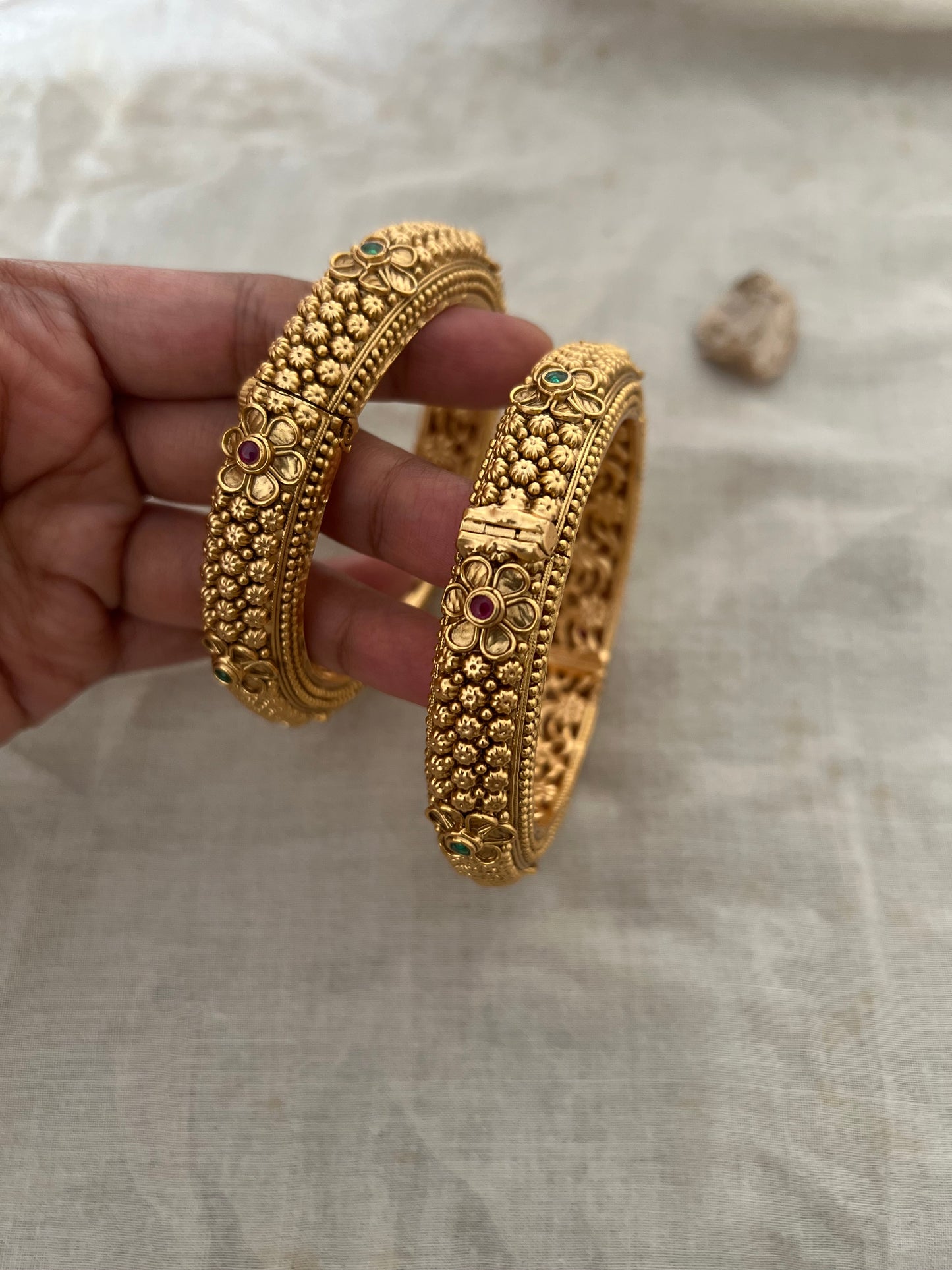 Vani Indian Traditional Gold Plated Bangle By Ranibaug