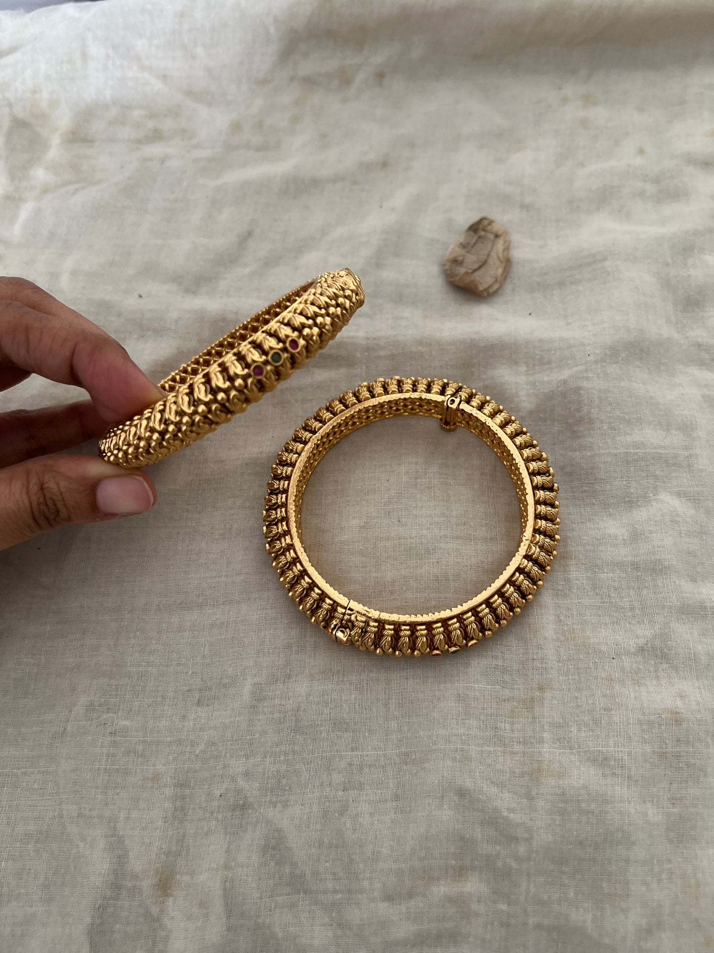 Vanshika Bangle Bracelet For Women In Rich Gold Finish By Ranibaug