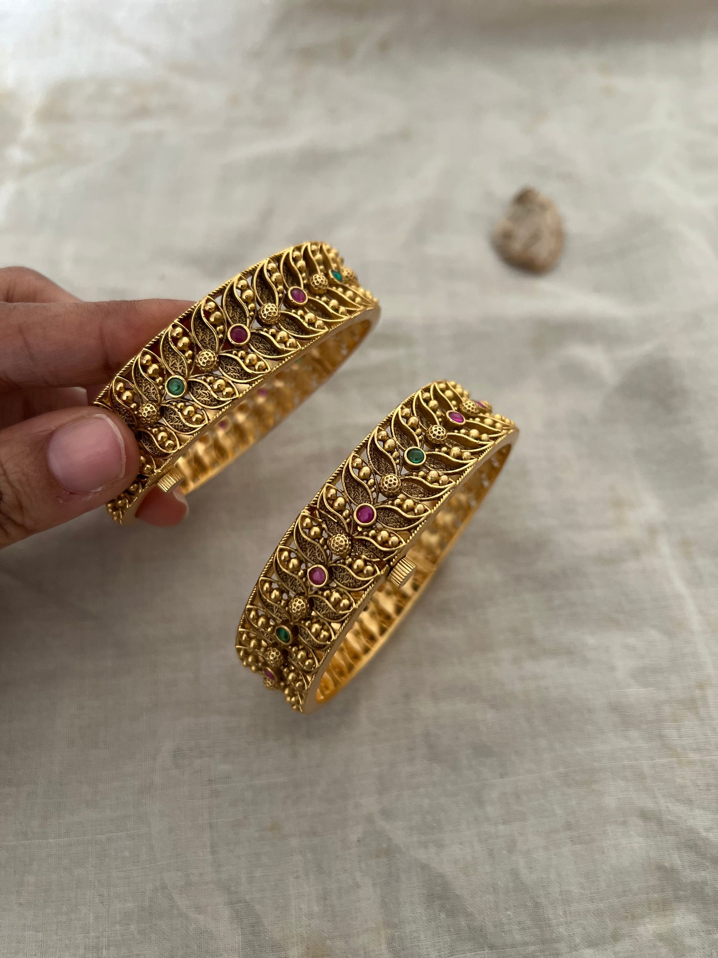 Vinita Bangles Jewelry Antique Gold By Ranibaug