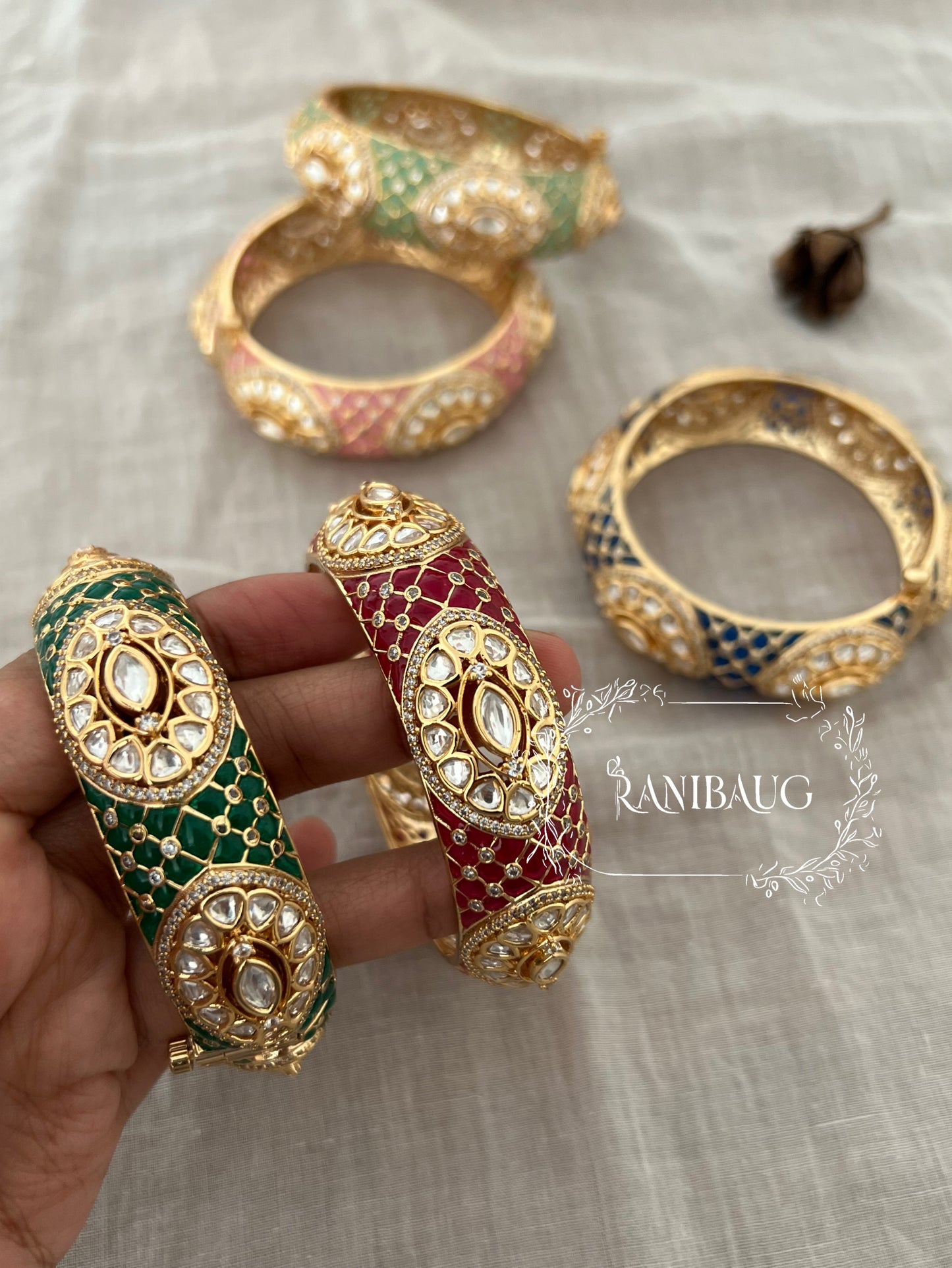 Viraya Bridal Kundan Bangles For Every Occassion By Ranibaug