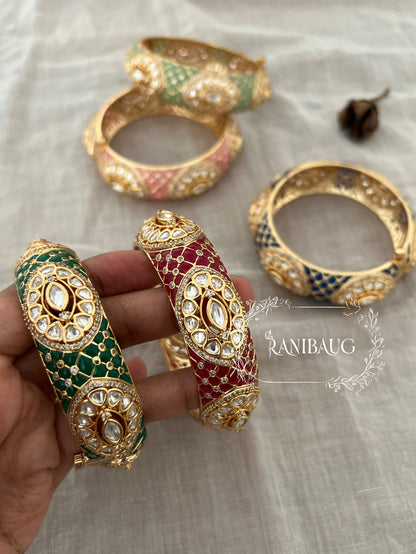 Viraya Bridal Kundan Bangles For Every Occassion By Ranibaug