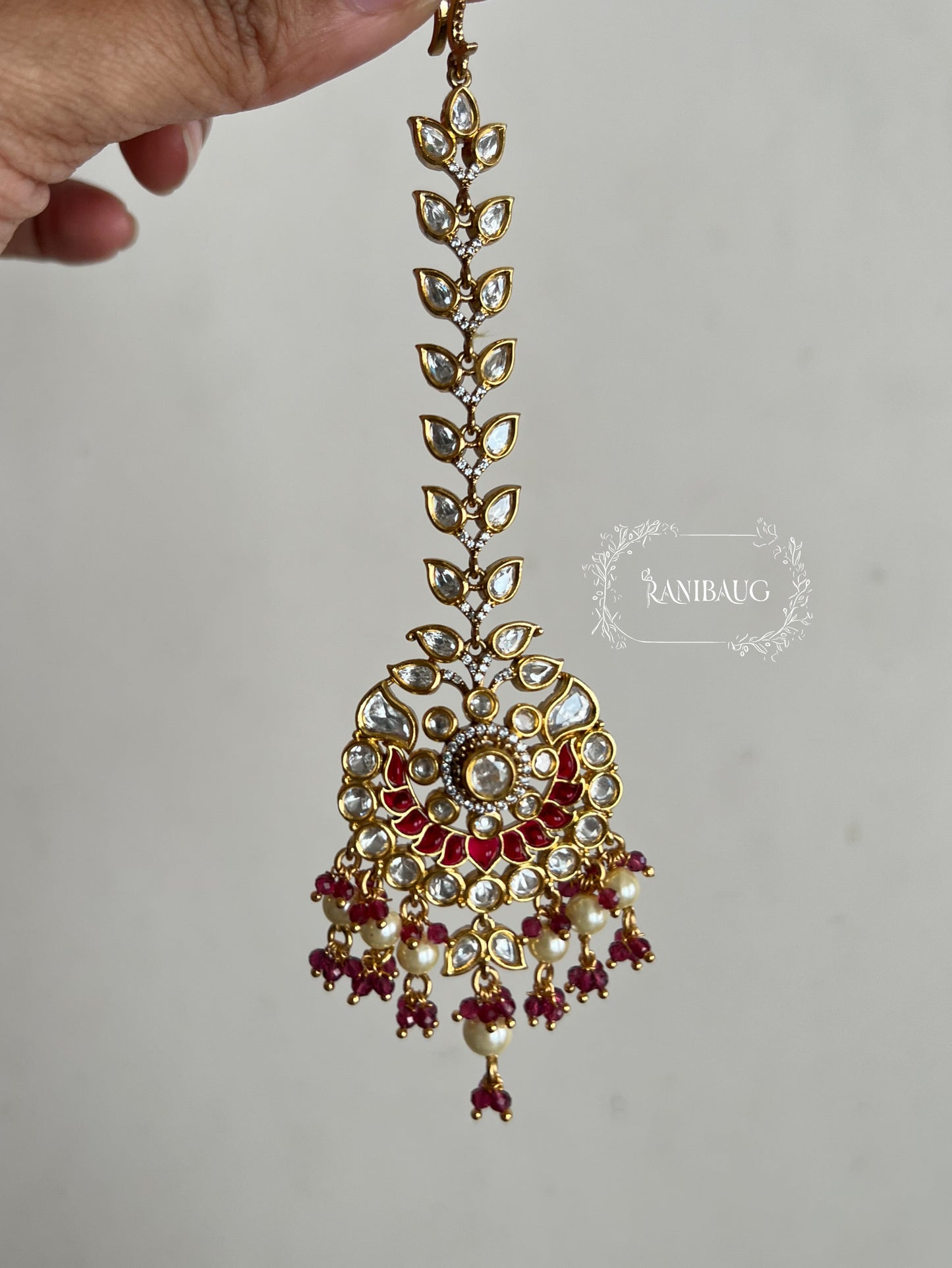 Vrushti Designer Traditional Maang Tikka Jewellery For Wedding By Ranibaug