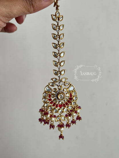 Vrushti Designer Traditional Maang Tikka Jewellery For Wedding By Ranibaug